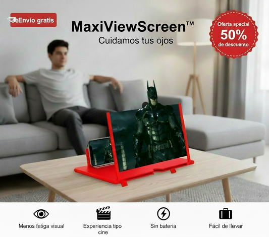 MAXIVIEWSCREEN™       Amplificador  Pantalla Portatil