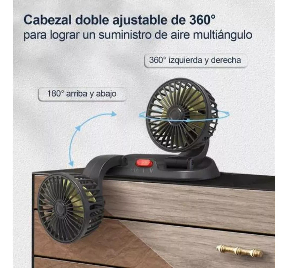 AUTOFRESH PRO- Ventilador Automovil Usb Doble Cabezal